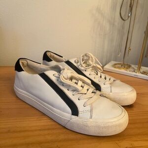 White and Black Madewell Sneakers